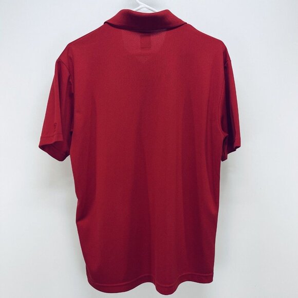 Pro Tour Air Play Shirt Size M Men's Red Short Sleeve Polyester Knit Golf Polo - Picture 10 of 10